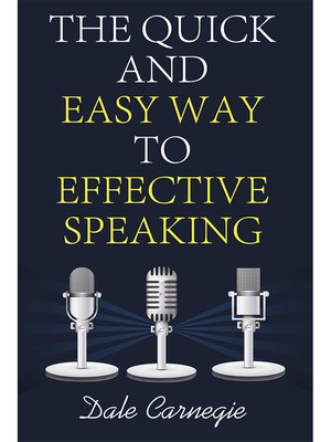 cover image of The Quick and Easy Way to Effective Speaking